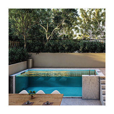 Demandes du client Piscine extérieure rectangulaire en fibre de carbone et en fibre de verre