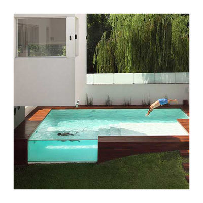 Facilité d'installation Anti-UV 30 ans Piscine en acrylique extérieure claire pour grandes piscines
