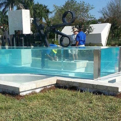 Piscine personnalisée facile à installer avec fenêtre acrylique et couleur de panneau en bois plastique
