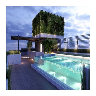 Panneau en verre plexi PMMA sans fin pour une grande piscine acrylique transparente