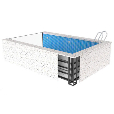 Piscine de plongée à l'air libre avec fenêtre acrylique transparente et conception personnalisable