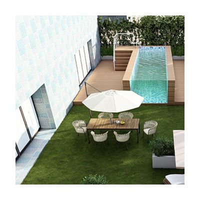Grande piscine préfabriquée en verre acrylique transparent pour piscines extérieures au-dessus du sol