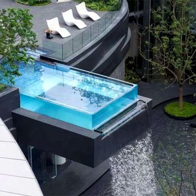 Densité du panneau acrylique 1,2 g/cm3 Cascata Piscina Fuentes Piscinas Cascadas Délai de réalisation 10 jours ouvrables