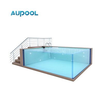 Spa portable en fibre de verre intérieur et piscine avec panneaux en polymère