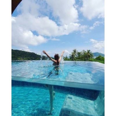 fenêtre de panneau de piscine en acrylique transparent personnalisé pour piscine familiale