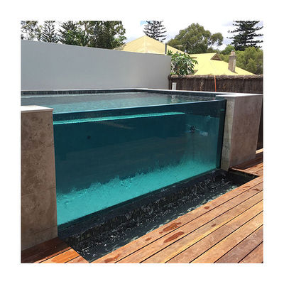 80 mm Épaisseur de la paroi de la piscine en acrylique transparent de taille personnalisée Panneau de verre transparent