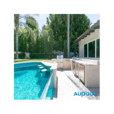 Piscine fermée en verre à haute transmission lumineuse personnalisable