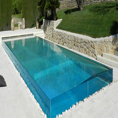 Matériau de construction Plexiglas en plastique transparent piscine pour la natation en plein air