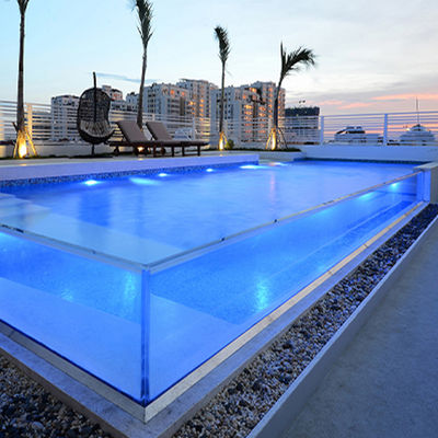 Diverses formes de fibres de verre au-dessus du sol piscine acrylique avec traitement de moulage