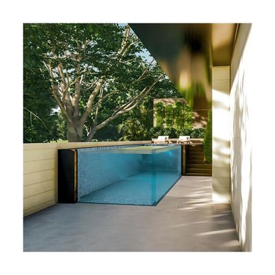 Piscine extérieure infini en fibre de verre Lucite Densité acrylique 1,2 g/cm3