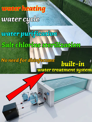 Améliorez votre expérience aquatique avec un conteneur en acier inoxydable rectangulaire