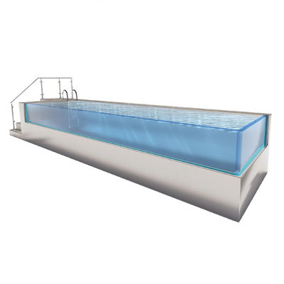 Piscine d'entraînement Piscine sans fin Container d'expédition Piscine de natation Spa Piscines Piscine en acier inoxydable