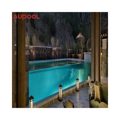 50 mm de feuille de verre acrylique épaisse et transparente pour piscine infinie résistante aux intempéries
