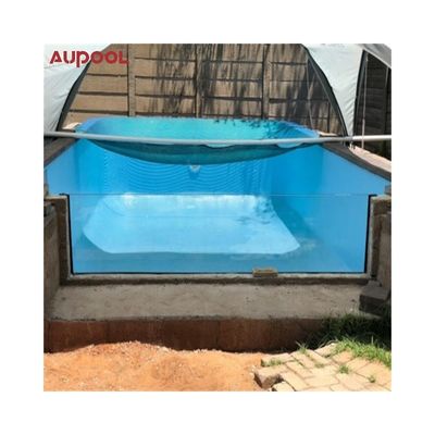 50 mm de feuille de verre acrylique épaisse et transparente pour piscine infinie résistante aux intempéries