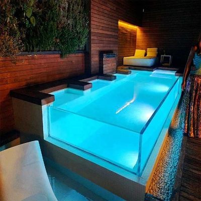 Le verre de piscine acrylique supérieur fonctionnalité durable pour les piscines infinies de natation sans fin