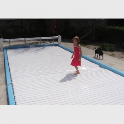 Couverture de piscine bleu/ivoire transparente avec certifications CE et matériaux d'OEM