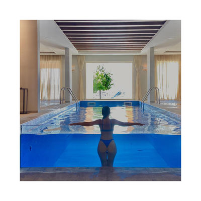 Piscines en plastique personnalisées pour une vue transparente sur le toit en verre infini