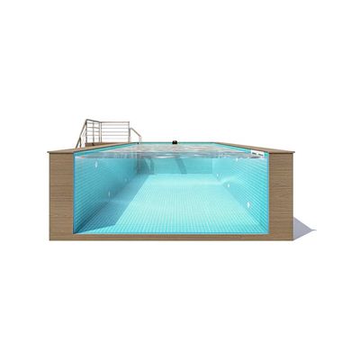 Piscine à température constante transparente pour ménage pour gymnases et autres formats