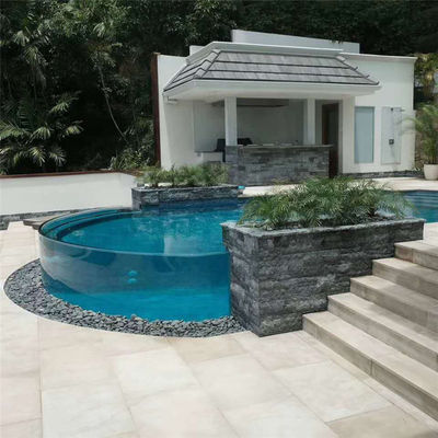 Piscine en verre acrylique à haute transmission lumineuse Piscine en verre par AUPOOL pour votre projet de piscine