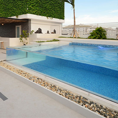 1.20g/cm3 Densité et excellente résistance aux intempéries AUPOOL Piscines en verre pour piscines extérieures