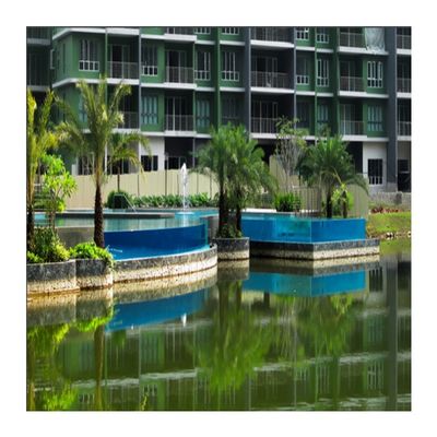 100% de PMMA lucite importé plaque de verre acrylique transparente pour piscine compétitive