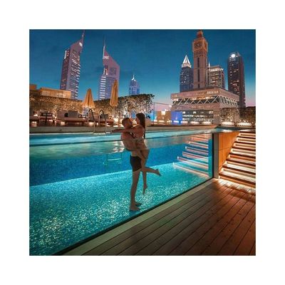 Matériau de lucite 100% pur PMMA AUPOOL Glace de piscine avec panneau acrylique