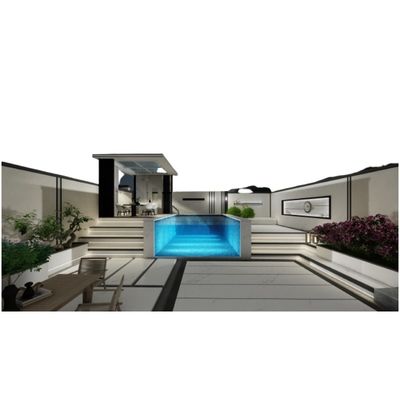 Piscine acrylique transparente supérieure pour hôtels gymnases écoles et sanatoriums