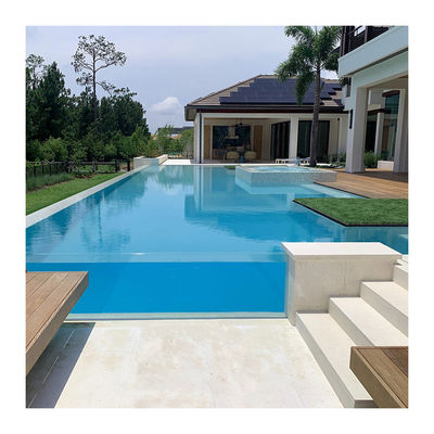 Demandes du client Piscine extérieure rectangulaire en fibre de carbone et en fibre de verre