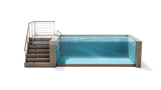 Facilité d'installation en panneau en fibre de carbone FRP Matériau composite Réservoir intérieur piscine Pour les hôtels Salles de sport