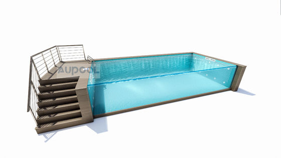 Facilité d'installation en panneau en fibre de carbone FRP Matériau composite Réservoir intérieur piscine Pour les hôtels Salles de sport