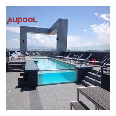 Paroi de piscine acrylique de 100 mm d'épaisseur avec technologie de polymérisation thermostatique sèche