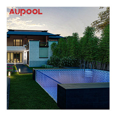 Paroi de piscine acrylique de 100 mm d'épaisseur avec technologie de polymérisation thermostatique sèche