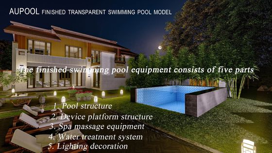 Deux pompes à eau à filtration complète piscine préfabriquée pour espace souterrain