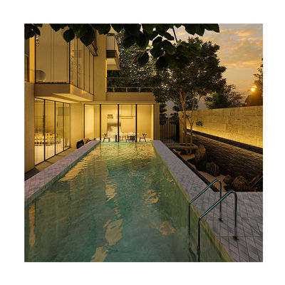 L'eau claire L'esprit clair Prefabriqué 20Ft 40Ft Container d'expédition Piscine avec coupe