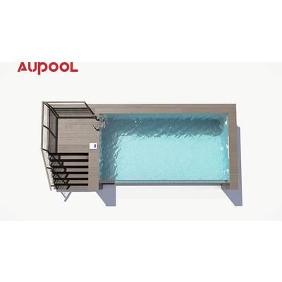 L'eau claire L'esprit clair Prefabriqué 20Ft 40Ft Container d'expédition Piscine avec coupe