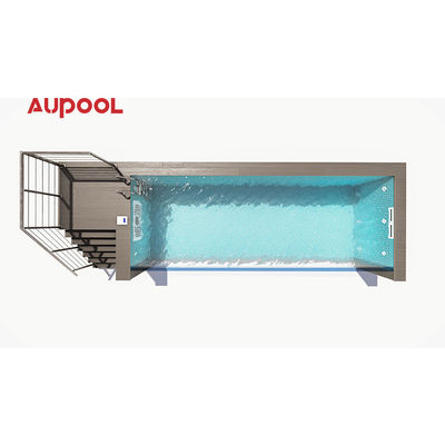 L'eau claire L'esprit clair Prefabriqué 20Ft 40Ft Container d'expédition Piscine avec coupe