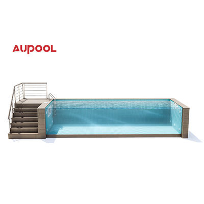 L'eau claire L'esprit clair Prefabriqué 20Ft 40Ft Container d'expédition Piscine avec coupe