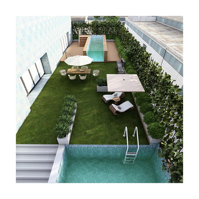 18m3 Piscine Capacité d'eau Épaisseur du panneau acrylique personnalisé Piscine en verre d'hôtel extérieur