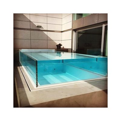 Panneau de piscine en verre acrylique transparent de 100 mm en feuille acrylique coulée de forme ovale