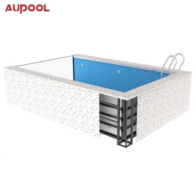 Piscine transparente à l'infini en 100% de matière pure pour les hôtels, les écoles et les gymnases