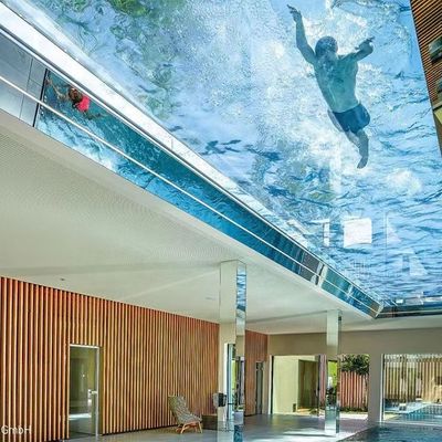 Piscine de conteneurs en acrylique extérieur avec fenêtre acrylique d'épaisseur de 30 mm à 950 mm