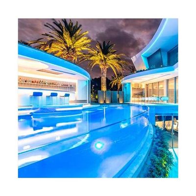 Piscine acrylique transparente Panneaux d'échantillonnage transparents pour piscines extérieures de villas
