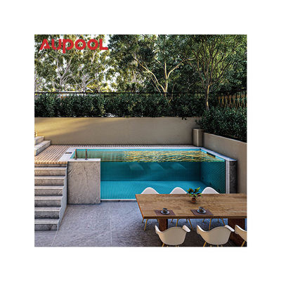 Piscine préfabriquée en acrylique transparent extérieur avec épaisseur de panneau personnalisée