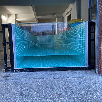 Piscine personnalisée en acier inoxydable au-dessus du sol avec carte en plastique en bois de couleur café