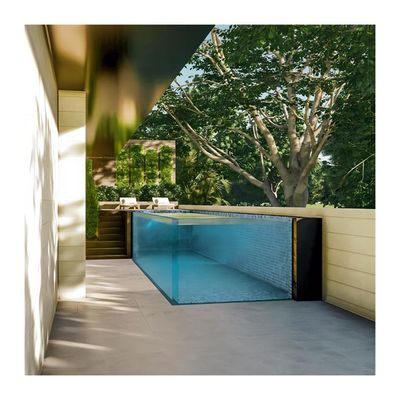 Capacité d'eau de la piscine 24m3 Panneau en plastique acrylique transparent pour fenêtre de piscine
