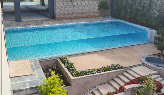 Villa piscine panneaux muraux en plexiglas échantillon petites piscines en fibre de verre