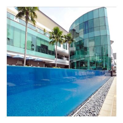 Villa piscine panneaux muraux en plexiglas échantillon petites piscines en fibre de verre