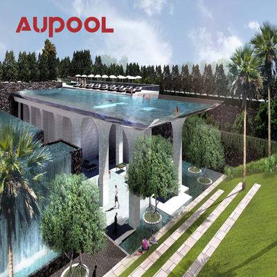 Tente de piscine extérieure avec dôme gonflable en PVC de qualité commerciale et couverture transparente