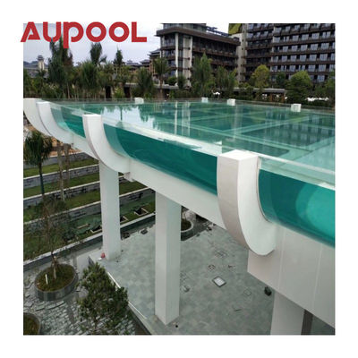 Couverture de piscine à distance en verre acrylique transparent pour piscines inter-montagnes