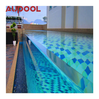 Couverture de piscine à distance en verre acrylique transparent pour piscines inter-montagnes